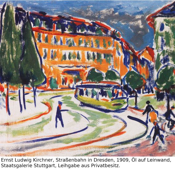 Ernst Ludwig Kirchner - Strassenbild (Dresden) - 