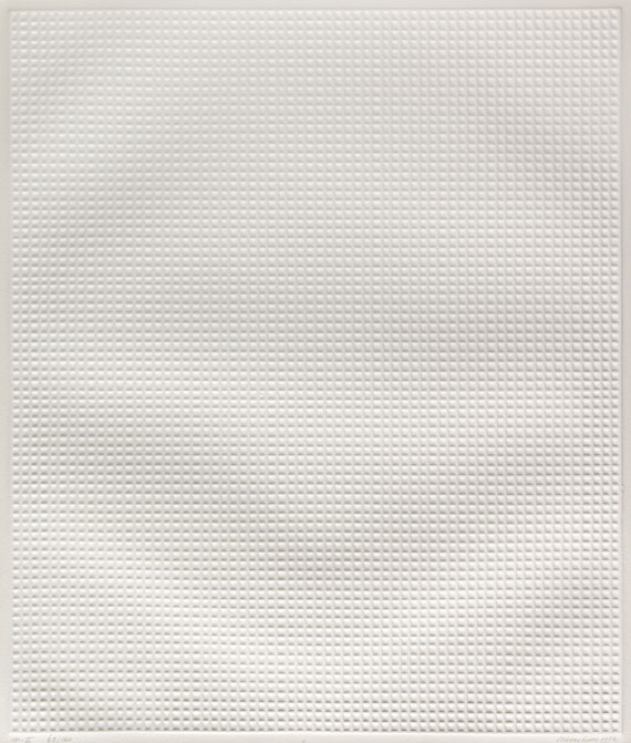 Jan Schoonhoven - Acht. 8 Zeichnungen und 8 Prägedrucke - 