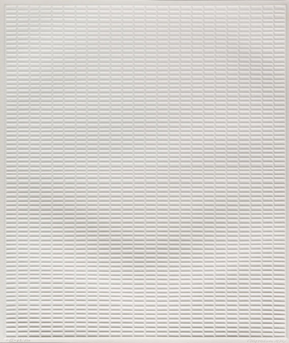 Jan Schoonhoven - Acht. 8 Zeichnungen und 8 Prägedrucke - 