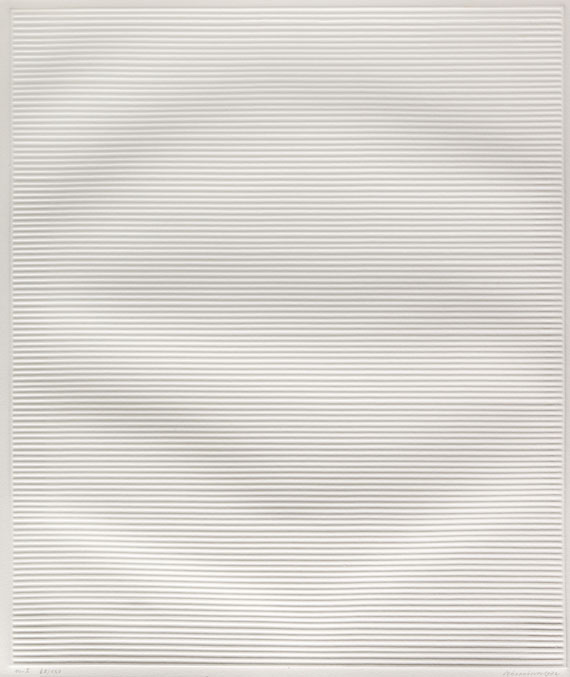 Jan Schoonhoven - Acht. 8 Zeichnungen und 8 Prägedrucke - 