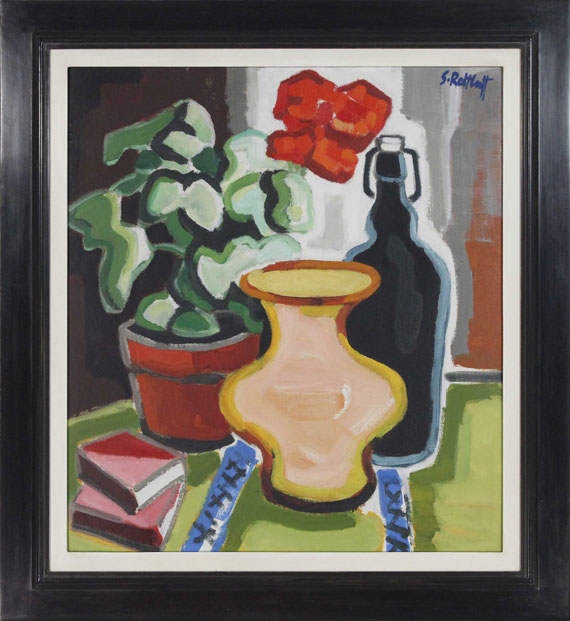 Karl Schmidt-Rottluff - Pelargonientopf - Frame image