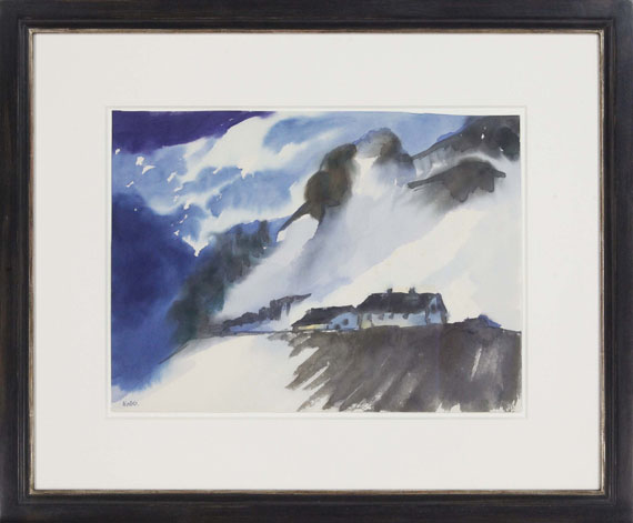 Emil Nolde - Schweizer Berglandschaft im Winter - Frame image