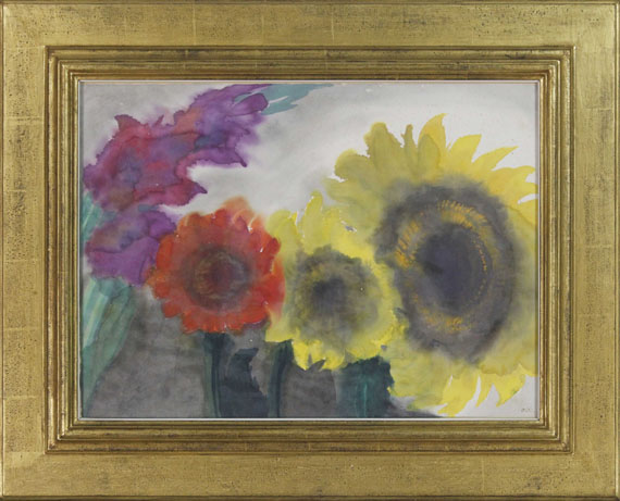 Emil Nolde - Sonnenblumen - Frame image