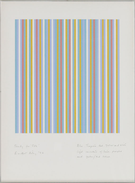 Bridget Riley - Study for Fête - Frame image