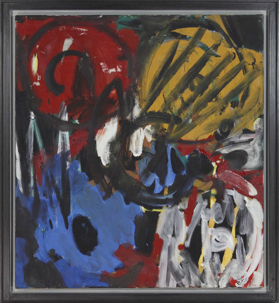 Ernst Wilhelm Nay - Mit gotischem Rot - Frame image