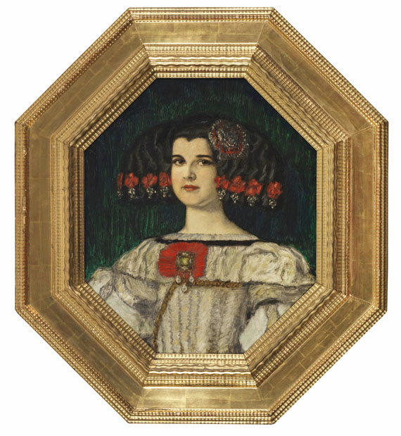 Franz von Stuck - Meine Tochter Mary im Velázquez-Kostüm
