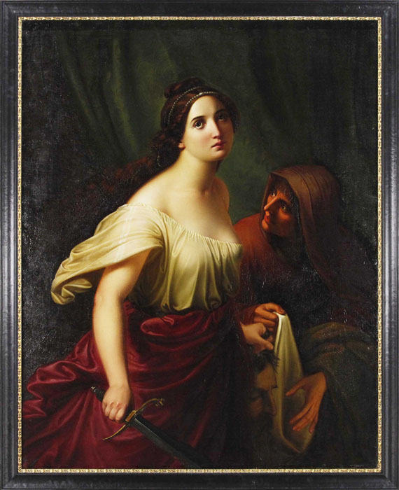 Adolf Gottlob Zimmermann - Judith mit dem Haupt des Holofernes - Frame image