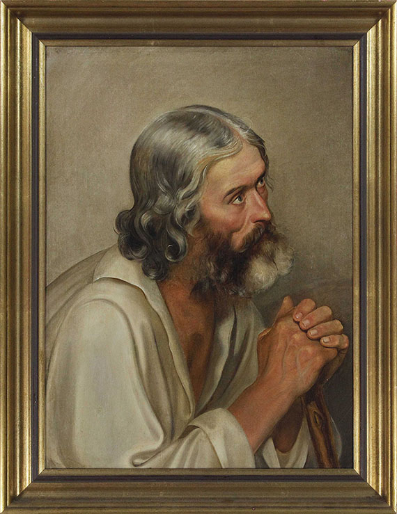 Adolf Gottlob Zimmermann - Büßerportrait - Frame image