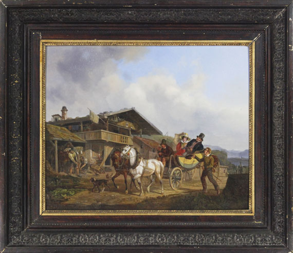 August Franz Schelver - Das Almosen - Frame image