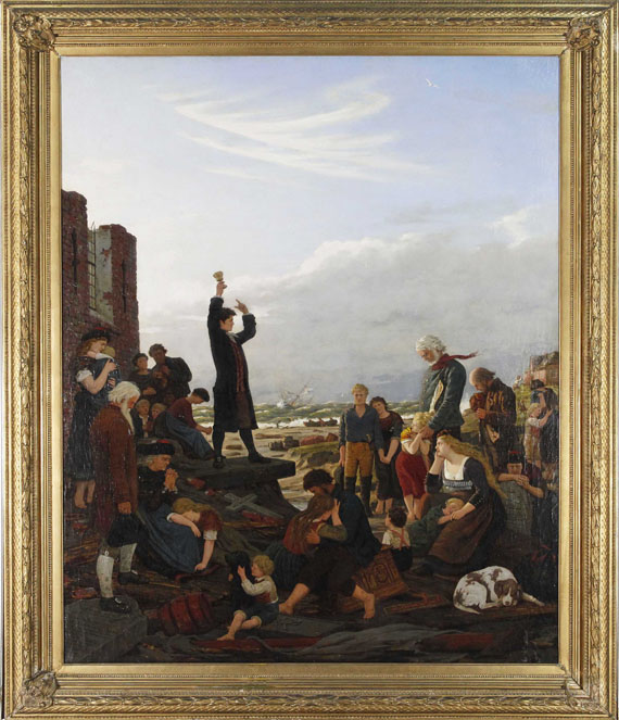 Carl Ludwig Jessen - Nach der Sturmflut - Frame image