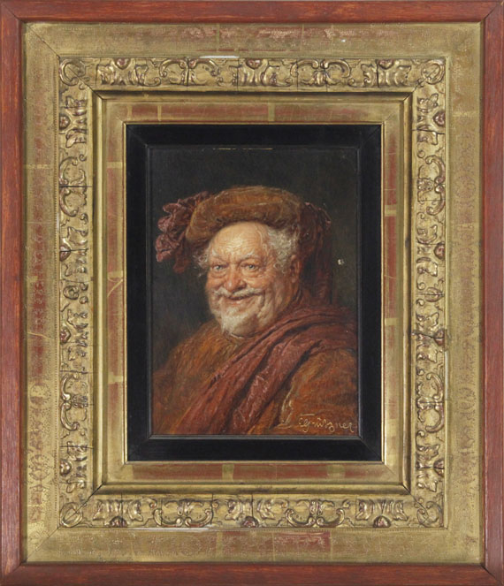 Eduard von Grützner - Falstaff - Frame image