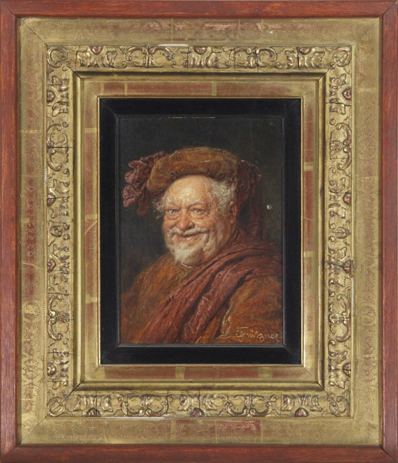 Eduard von Grützner - Falstaff - Frame image