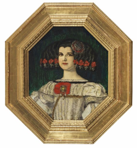 Franz von Stuck - Meine Tochter Mary im Velázquez-Kostüm - Frame image
