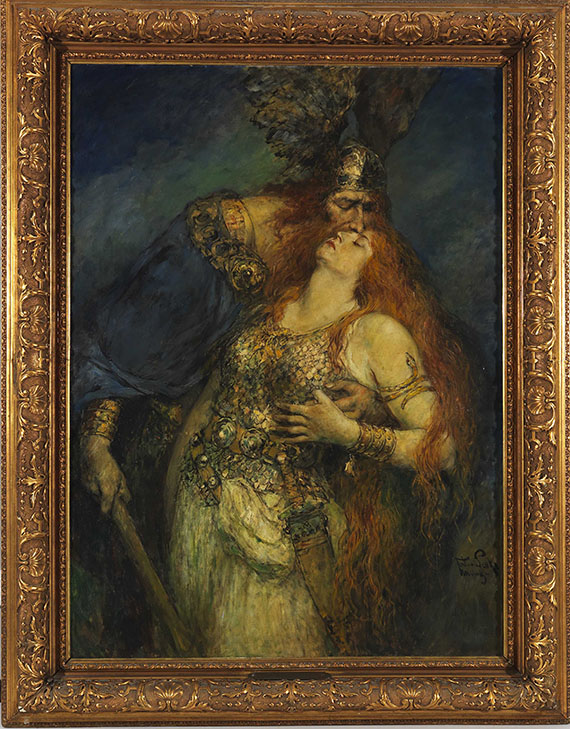 Ferdinand Leeke - Wotans Abschied - Frame image