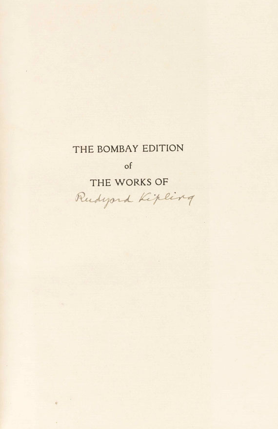 Rudyard Kipling - The Works. Bombay Edition. 31 Bände - 