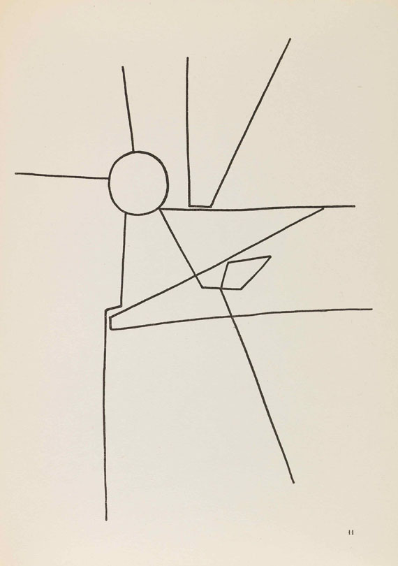 Hans (Jean) Arp - 4 kleiner Werke + 1 Beigabe von Sophie Taeuber-Arp