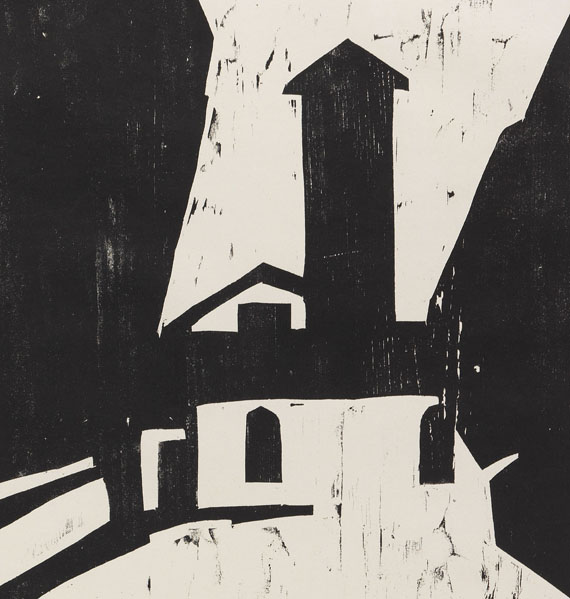 Karl Schmidt-Rottluff - Villa mit Turm - 