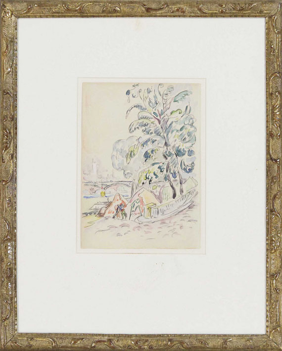 Paul Signac - An der Pariser Seine - Frame image