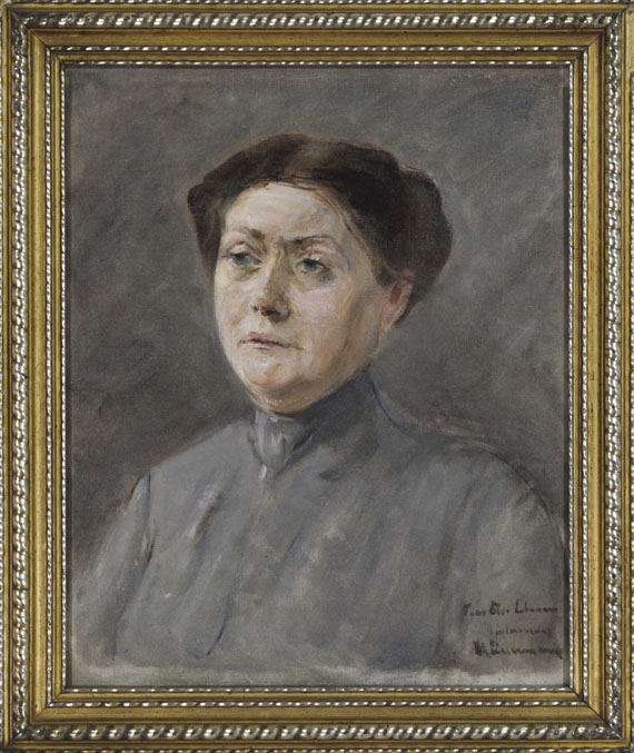 Max Liebermann - Bildnis der Schauspielerin Else Lehmann - Frame image