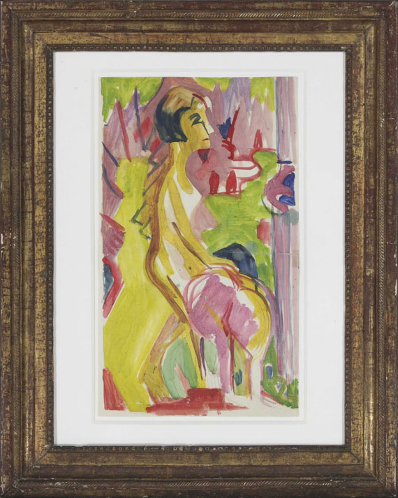 Ernst Ludwig Kirchner - Zwei weibliche Akte - Frame image