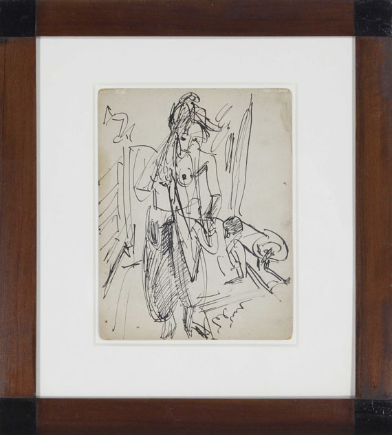 Ernst Ludwig Kirchner - Weiblicher Akt - Frame image