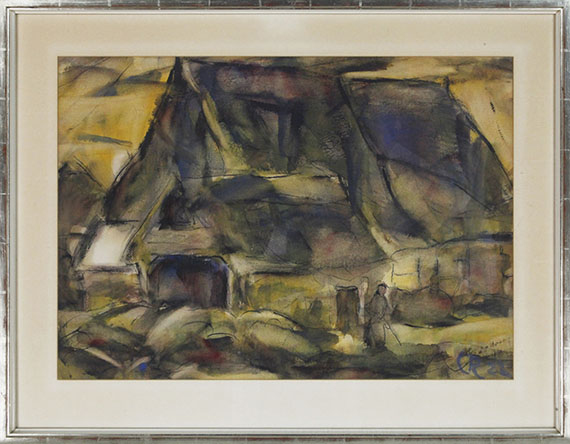 Christian Rohlfs - Bauernhaus in Holstein - Frame image