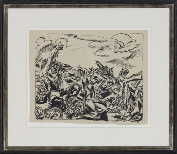 Ludwig Meidner - Schützengraben - Frame image