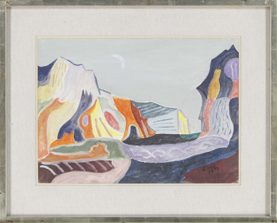 Werner Gilles - Ischialandschaft (Schlucht) - Frame image