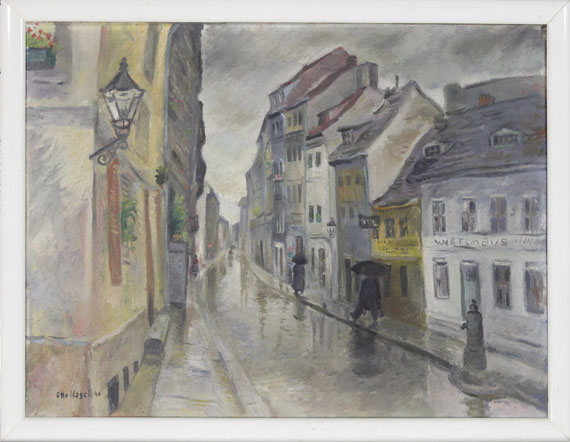 Otto Nagel - Petristrasse im Regen - Frame image