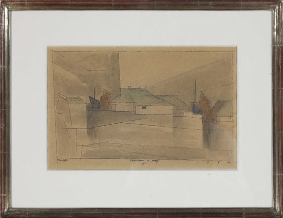 Lyonel Feininger - Bauernhaus in Deep III - Frame image