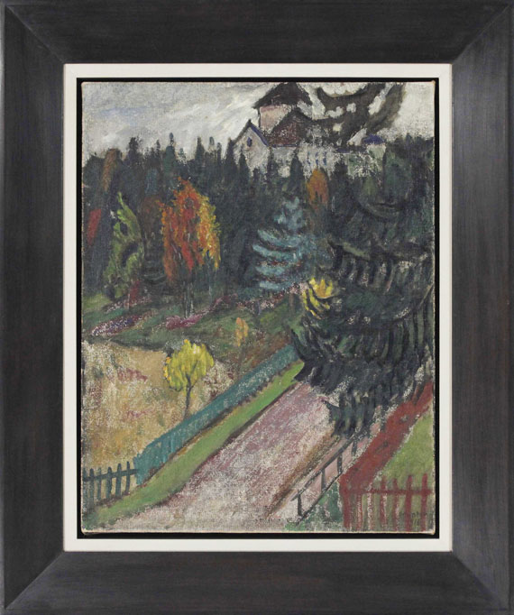 Gabriele Münter - Landschaft bei Stockholm (Naturstudie aus Dänemark) - Frame image