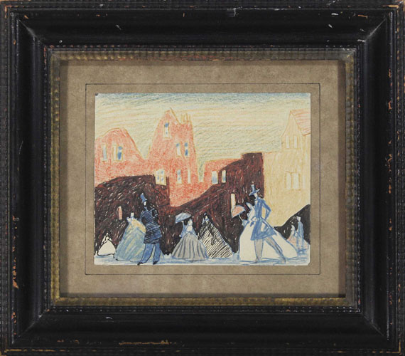 Lyonel Feininger - Untitled (Promenade) - Frame image