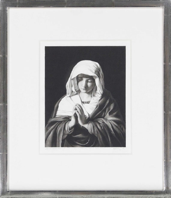 Robert Longo - Die Jungfrau Maria im Gebet - Frame image