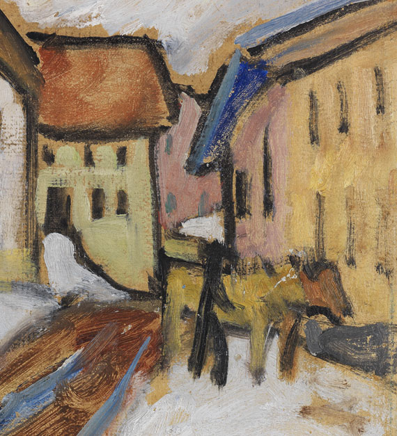 Gabriele Münter - Tauwetter im Dorf (Murnau) - 