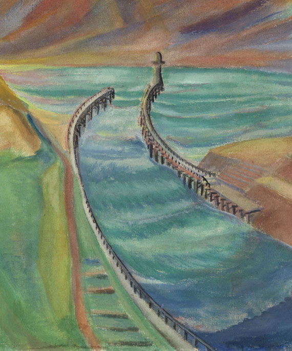 Erich Heckel - Hafeneinfahrt - 