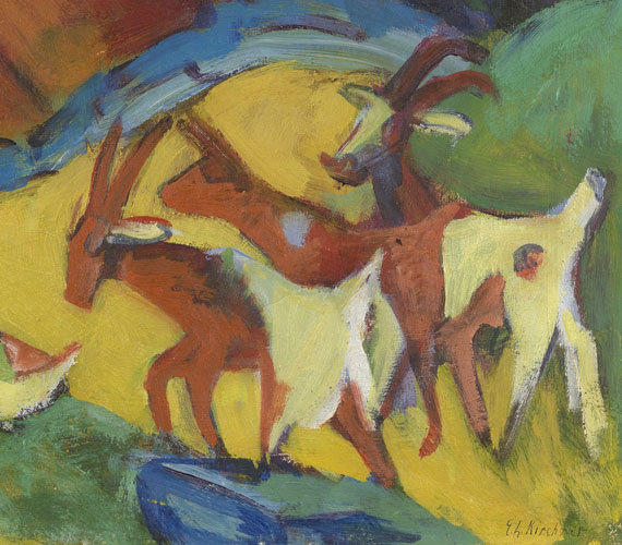 Ernst Ludwig Kirchner - Heimkehrende Ziegenherde - 