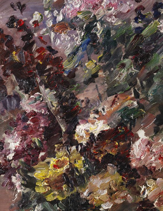 Lovis Corinth - Blumen im Bronzekübel - 