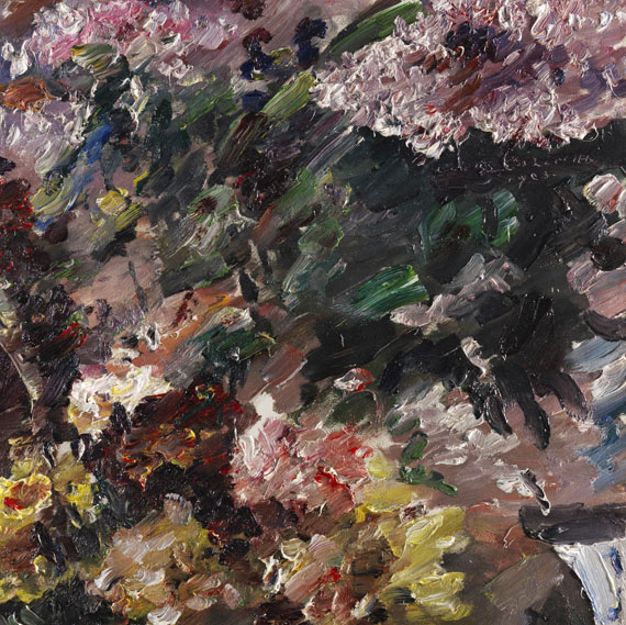 Lovis Corinth - Blumen im Bronzekübel - 