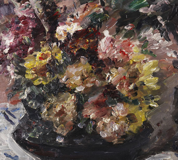 Lovis Corinth - Blumen im Bronzekübel - 