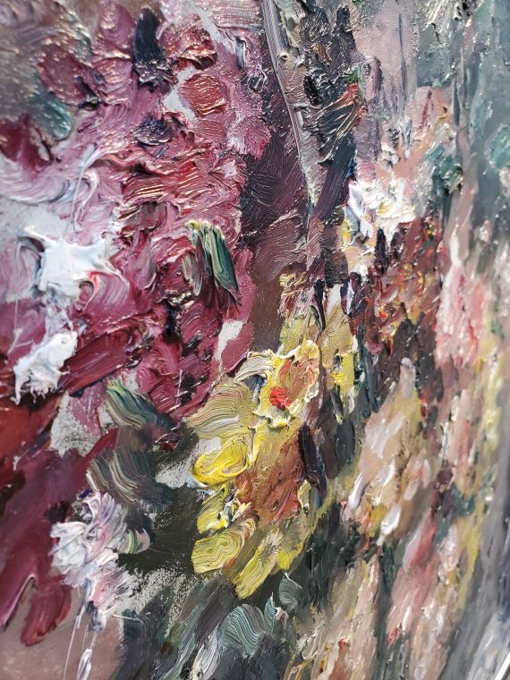 Lovis Corinth - Blumen im Bronzekübel - 