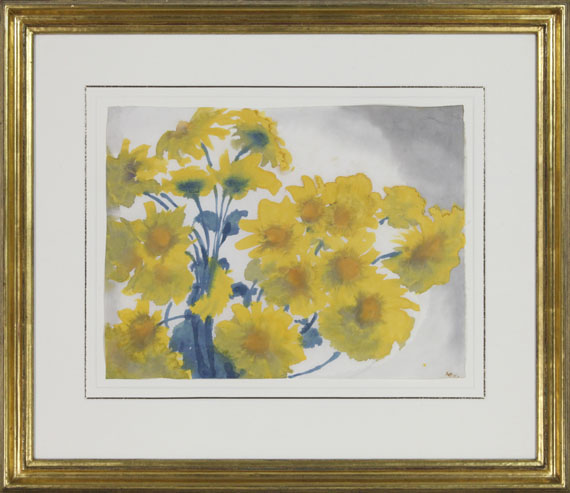 Emil Nolde - Gelbe Blüten (Rudbeckia) - Frame image