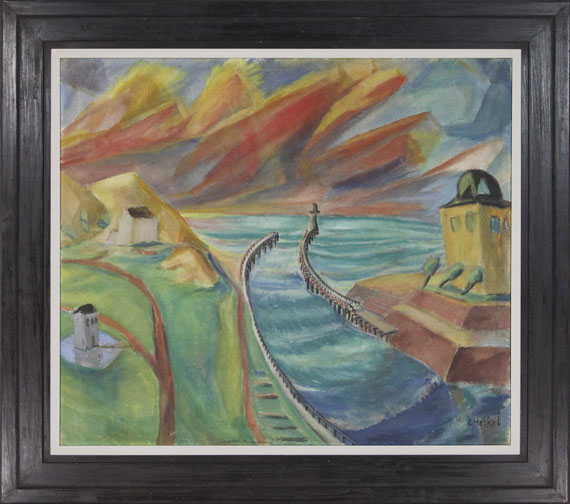 Erich Heckel - Hafeneinfahrt - Frame image