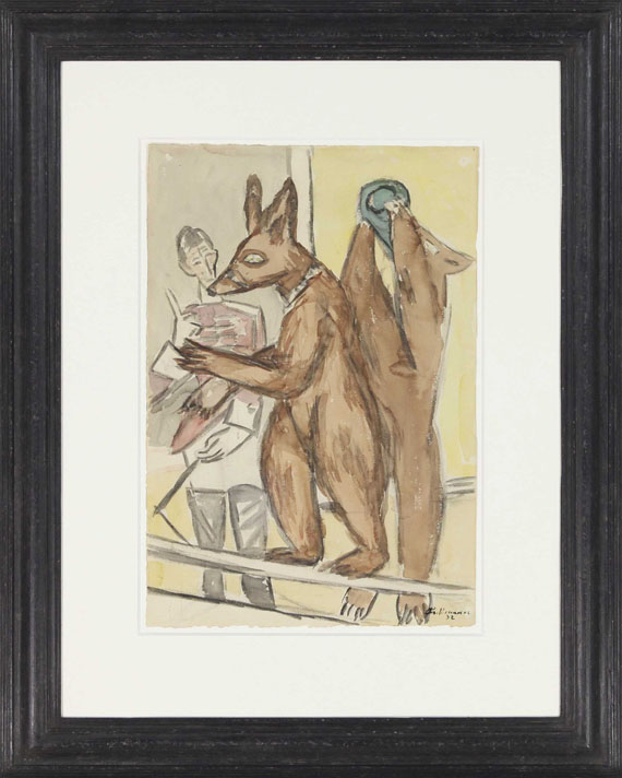 Max Beckmann - Dressierte Bären - Frame image