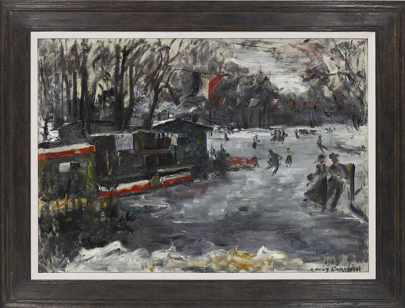 Lovis Corinth - Eisbahn im Berliner Tiergarten - Frame image