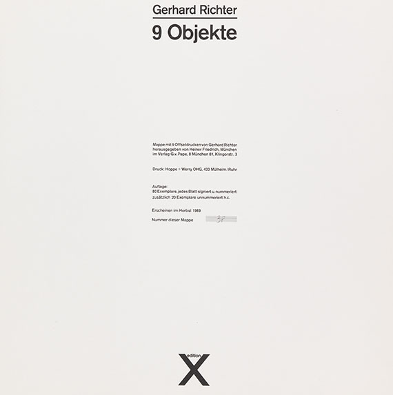 Gerhard Richter - 9 Objekte - 