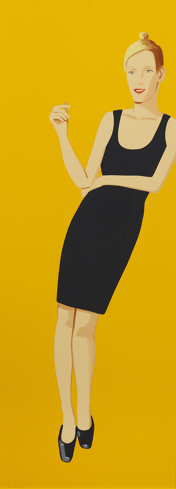 Alex Katz - Black Dress 3 (Oona)