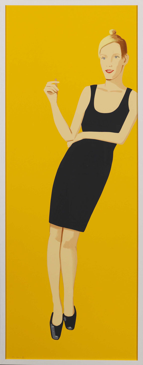 Alex Katz - Black Dress 3 (Oona) - Frame image