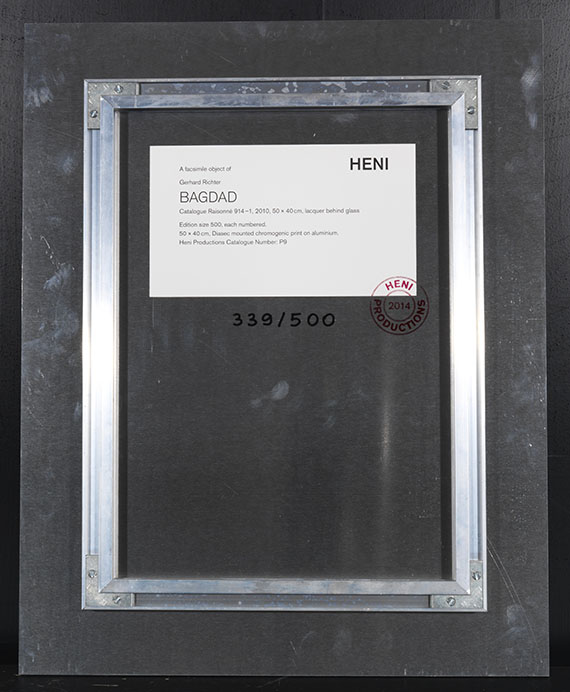 Gerhard Richter - Ifrit / Bagdad / Bagdad / Aladin - Back side