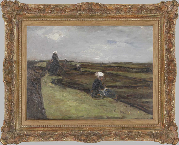 Max Liebermann - "Die Netzflickerinnen" - Frame image