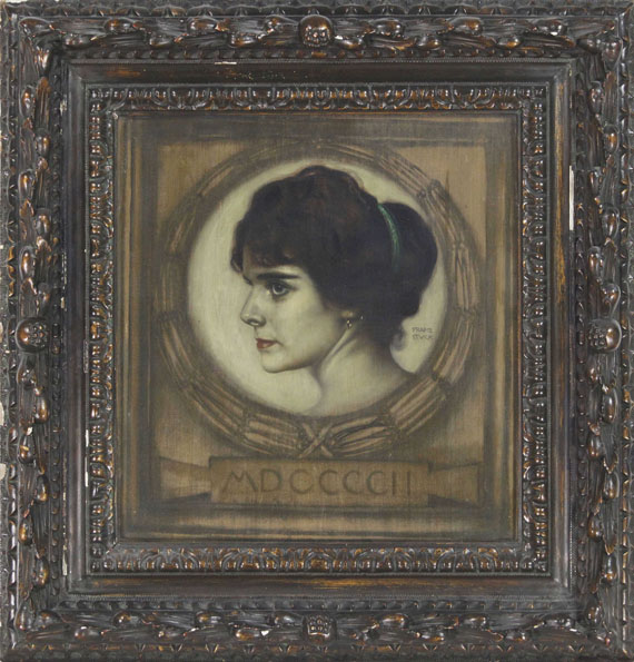 Franz von Stuck - Porträt Gemma Bierbaum - Frame image